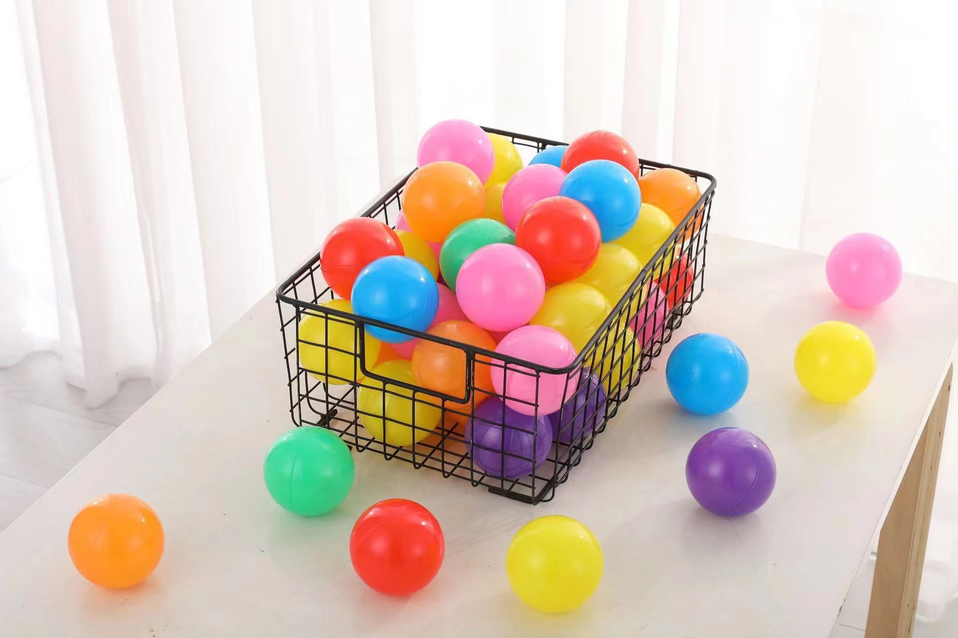 Coloré 7 couleurs mélangées cheveux épaissis 8 cm