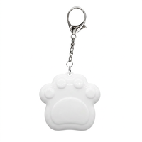Porte-clés LED Patte de Chat Mignonne Personnalisée, Lampe de Nuit Portable Mini, Cadeau pour Enfants, Décoration de Sac