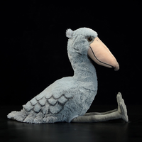 Peluche réaliste de cigogne à bec de ciseaux, jouet en peluche doux pour enfants et amateurs d'oiseaux