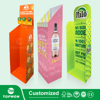 Palette de bière en carton personnalisée pour supermarché, présentoir à boissons, outils de publicité, présentoir à empileur