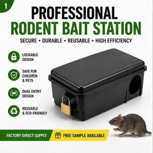 Caja Trampa para Ratones de PP Reciclado, Estación de Cebo para Ratas con Llave para Control de Roedores - Product Image 5