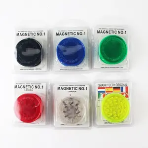 Ap 40Mm 3 Lagen Groothandel Gemengde Kleur Goedkope Custom Plastic Kruidenmolen Tabaksmolen Kruid Groothandel Hoge Kwaliteit