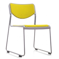Chaise de conférence ergonomique pour bureau, mobilier commercial, empilable, pour salle de formation, réunion, visiteur, avec structure métallique, vente en gros