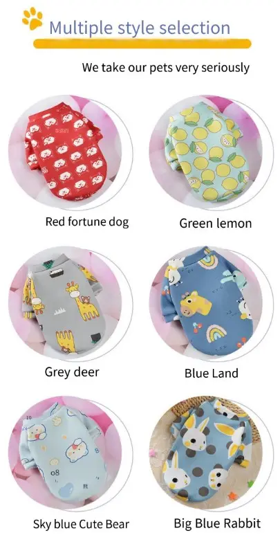 Wholesale New Spring and Autumn Pet Clothes - Customizable Design