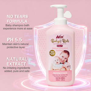 Nary Natural Organic Plants <span class=keywords><strong>Gel</strong></span> douche, shampoing et revitalisant 3 en 1 pour bébés et enfants 1200 ml Sans larmes Doux pour les peaux sensibles - Product Image 3