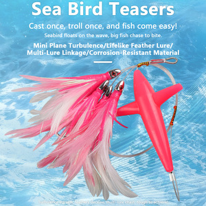 Leurre de pêche Sea Bird Teaser 4,7 pouces pour la pêche en haute mer, leurre en ligne pour thon et marlin - Product Image 3