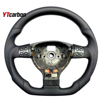 YTcarbon pour Golf MK5 GTI R pièces automobiles accessoires intérieurs de voiture volant entièrement en cuir personnalisé