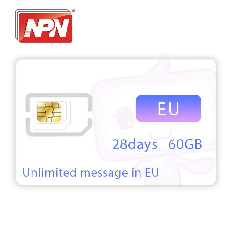 EU Norway travel sim card data plan supports unlimited messages high-speed mobile data mobile phone sim card