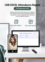 Terminal de Control de Acceso y Asistencia con Reconocimiento Facial por IA, Software Gratuito, Resistente al Agua