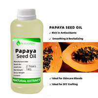 Minyak Biji Pepaya Organik 100% Murni Alami Cold Pressed untuk Pijat Rambut dan Leher, Minyak Biji Pepaya untuk Tubuh