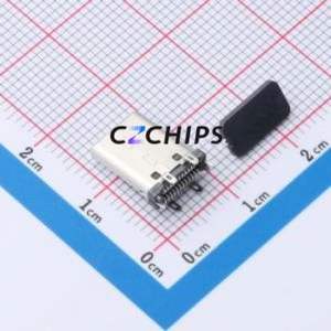 ZX-TYPEC-LTG2428 USB <b>Connector</b> SMD <b>Connector</b> ( <b>Connector</b> Type: Type-C )( Gender: Female )( Mounting Type: Vertical Mount ) - Product Image 2