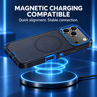 Coque de protection magnétique robuste antichoc en PC et TPU pour iPhone 18 Pro Max, 18 Pro, 17 Pro Max, 17 Pro