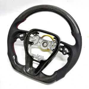 Volant <span class=keywords><strong>sport</strong></span> en cuir et fibre de carbone pour Civic, Prado, Land Cruiser, Camry, <span class=keywords><strong>Corolla</strong></span> <span class=keywords><strong>GR</strong></span> - Product Image 3