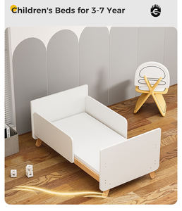 Tempat tidur bayi kayu multifungsi, tempat tidur bayi dapat berubah menjadi tempat tidur anak-anak - Product Image 5