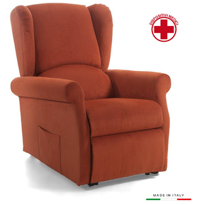 Silla Elevadora de 2 Motores de Algodón Azul Sabrina para Equipos de Rehabilitación - Product Image 1