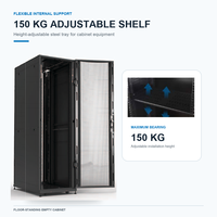 Armoire de serveur OEM & ODM 42U, armoire réseau, armoire de serveur avec système de refroidissement