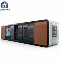 RELYANCE Maison conteneur mobile Apple Cabin 30ft 40ft avec murs en PU, système électrique, habitation moderne pour jardin