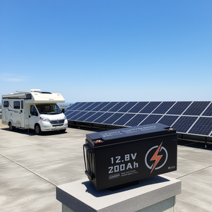 Batterie Lifepo4 à cycle profond 12,8V 200Ah pour systèmes de stockage d'énergie solaire pour camping-cars - Product Image 2
