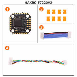 HAKRC F722 V2 คอนโทรลเลอร์การบินสำหรับโดรน ขนาด 30.5 มม.*30.5 มม. ทำจากโลหะ พร้อม MCU STM32F22RET6 และเฟิร์มแวร์ Betaflight สำหรับประกอบโดรน RC - Product Image 2