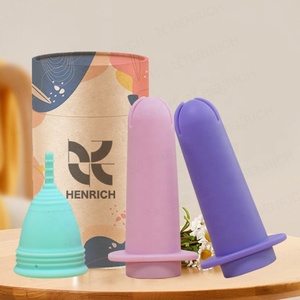 Nouvel applicateur de coupe menstruelle Henrich violet réutilisable en Silicone de qualité médicale - Product Image 6