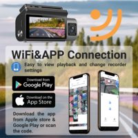 Dashcam 4K 3 caméras Fisheye WiFi 5G Vision Nocturne Enregistreur Vidéo GPS Enregistrement en Boucle 24h et Moniteur de Stationnement AI