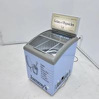 Mini-congélateur vitrine pour glaces et bâtonnets glacés