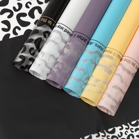 Vente en gros 2024 Nouveau design Fleur en papier léopard Noosa Imperméable PVC Bouquet de fleurs Emballage Décoration cadeau pour boutique Fête à la maison