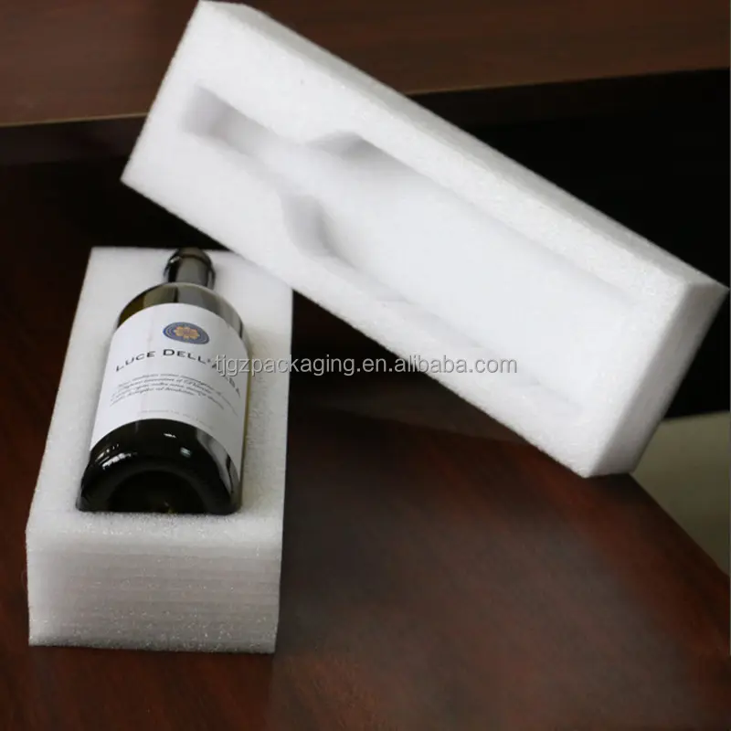 Custom Design White Shockproof EPE Foam For Protective Red Wine Glass Packaging Insert