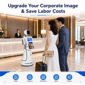 Robot de Recepción con IA Comercial, Interactivo, con Navegación Autónoma, Asistente de Voz, Multilingüe en Tiempo Real - Product Image 2