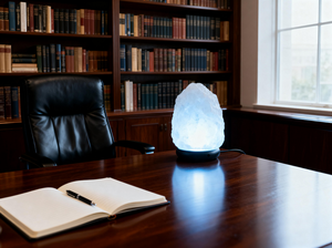 GANFENG Weiße USB Himalaya-Salzlampe LED-Lichtquelle Natürliche Luftreinigung <span class=keywords><strong>Negative</strong></span> Ionen-Emission Echte Salzkristalle für - Product Image 6