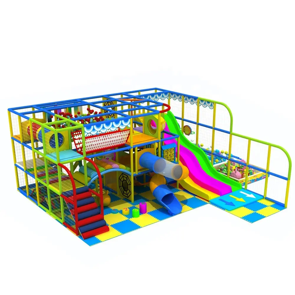 Colorido crianças equipamentos de playground indoor soft play land comercial