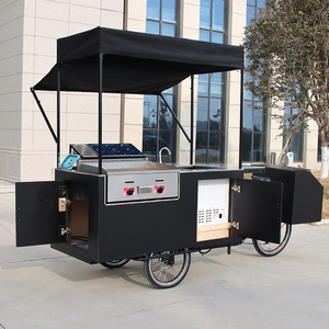 Kiosque commercial électrique personnalisé pour la restauration rapide, chariot mobile multifonctionnel pour café, frites et gaufres, tricycle <span class=keywords><strong>cargo</strong></span> ouvert - Product Image 3