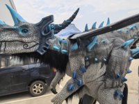 Costume de dinosaure réaliste T-Rex avec pattes cachées pour spectacle sur scène, costumes de dinosaures personnalisés pour l'amusement