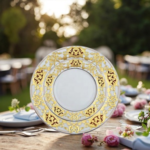 Khách Sạn Sang Trọng Nhà Hàng Nổi Sứ Xương Trung Quốc Handmade Bữa Ăn Tối Món Ăn Tấm Bộ Đồ Ăn - Product Image 5