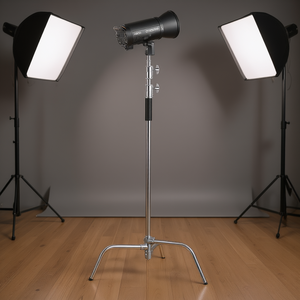 Support d'éclairage photo en acier inoxydable, pied en C, 10,83 pieds, accessoire de studio photo pour la photographie de produits - Product Image 2