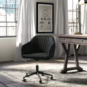 Silla <span class=keywords><strong>de</strong></span> Oficina Ergonómica <span class=keywords><strong>de</strong></span> Lujo para el Hogar, Silla <span class=keywords><strong>de</strong></span> <span class=keywords><strong>Estudio</strong></span> con Respaldo Bajo, Giratoria, Cómoda, para Oficina en Casa - Product Image 2
