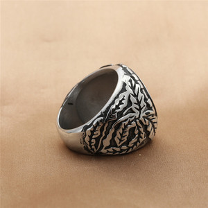 Anillo de Plata Tibetana con Diseño de Copo de Nieve para Hombre, Estilo Geométrico Retro Punk, Joyería para Regalo - Product Image 2