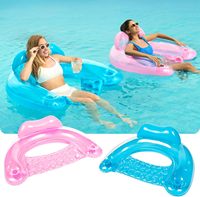 Chaise gonflable en PVC avec porte-gobelet, lit flottant gonflable en PVC, hamac aquatique, chaise longue portable pour piscine et plage, pour adulte