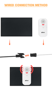 Alarmas de puerta inalámbricas cuando se abren con control remoto, sensor de seguridad de puerta, alarma de piscina para seguridad de niños - Product Image 5