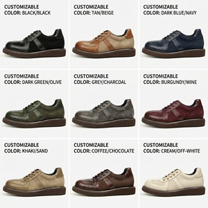 Chaussures basses décontractées pour hommes en cuir véritable, style classique, à bout rond, chaussures de sport européennes et américaines - Product Image 2
