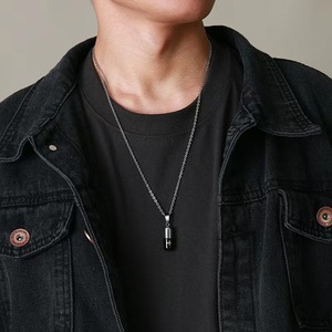 Altın kaplama Hip Hop kolye Unisex titanyum çelik kapsül hap açılabilir kolye kemik kül veya hediyelik parfüm kutusu aile kolye koymak - Product Image 2