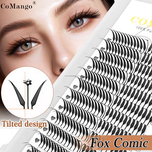 Pestañas Pre-fabricadas Estilo Manga, Color Oscuro Mate, Individuales/Mixtas, 8-15mm, Tipo C D, Pestañas de <span class=keywords><strong>Torre</strong></span>, Pestañas de Anime, Bandeja de Pestañas Mixtas - Product Image 6