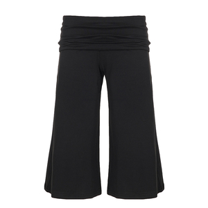 Comfortable Casual Style Loose Fit Knitted Solid Color Bermuda Shorts with <b>Fold</b>-<b>Over</b> Waist - Product Image 5