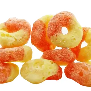 Oem đóng băng khô kẹo Nhà cung cấp cho đóng băng khô mềm Jelly Gummy Kẹo Đào Vòng đóng băng khô kẹo