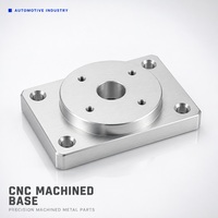 Support de base en aluminium usiné CNC pour équipement de ligne d'assemblage de pièces automobiles, plaque de support avec trous de fixation, sur mesure