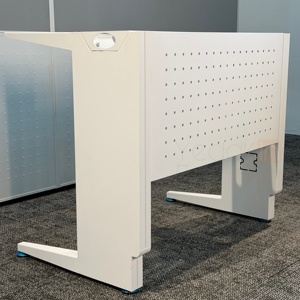 Mesa de oficina de metal y acero <span class=keywords><strong>Berson</strong></span> de fábrica china, escritorio de oficina, mesa para biblioteca, reuniones y capacitación con patas. - Product Image 4