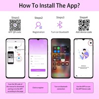 3-in-1 Mini-Dildo mit Klitoris-Saugfunktion und G-Punkt-Stimulation, Tragbare Höschen mit App-Fernbedienung, Vibrator IPX7 Wasserdicht USB-Aufladbar