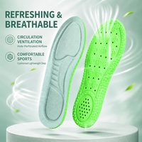 Semelles de sport épaissies 4D Cloud-Feel, granules ultra-douces, coussin d'air, absorption des chocs, respirantes, désodorisantes, 4 couleurs, OEM