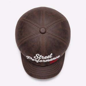 Béret personnalisé en cuir PU premium avec chaîne métallique, imprimé par sublimation et broderie 3D, style gothique streetwear, réglable, unisexe, quatre tailles - Product Image 6