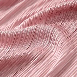 Nuovo stile 97% poliestere 3% spandex tessuto Jersey stropicciato antirughe tessuto pieghettato per gonna per abbigliamento per abaya